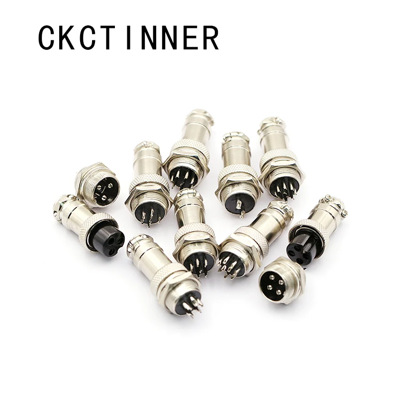 1 set GX16 2p 3p 4p 5p 6P Pin Male + Female 16mm Circular Aviation Socket Plug Wire Panel Connector
1 set GX16 2p 3p 4p 5p 6P Pin Male + Female 16mm Circular Aviation Socket Plug Wire Panel Connector