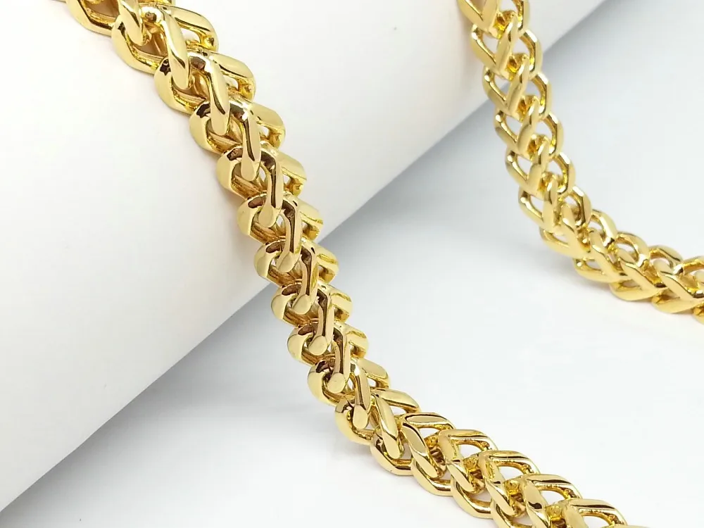 5.8mm Fashion Classic Jewelry 316L Stainless Steel Necklace Chain Mens Heavy Curb Cuban Gold Filled Chains Necklaces FreeShip
5.8mm Fashion Classic Jewelry 316L Stainless Steel Necklace Chain Mens Heavy Curb Cuban Gold Filled Chains Necklaces FreeShip