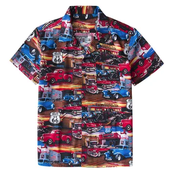 Men's Beach Hawaiian Shirt Tropical Summer Classic 50s Cars Route 66 print Blouse Casual Loose Cotton Button Down Shirts
Men's Beach Hawaiian Shirt Tropical Summer Classic 50s Cars Route 66 print Blouse Casual Loose Cotton Button Down Shirts