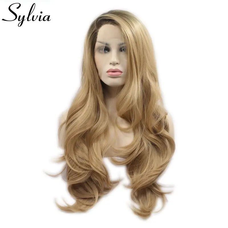 Sylvia Ombre Brown Blonde Natural Wavy Side Part Heat Resistant Fiber Synthetic Lace Front Wig For Women 2 Tones Glueless Hair
Sylvia Ombre Brown Blonde Natural Wavy Side Part Heat Resistant Fiber Synthetic Lace Front Wig For Women 2 Tones Glueless Hair