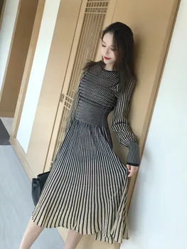 Halinfer 2018 Autumn Sexy women dress Striped A-Line O-Neck Chiffon Elegant Homecoming Evening party dress
Halinfer 2018 Autumn Sexy women dress Striped A-Line O-Neck Chiffon Elegant Homecoming Evening party dress