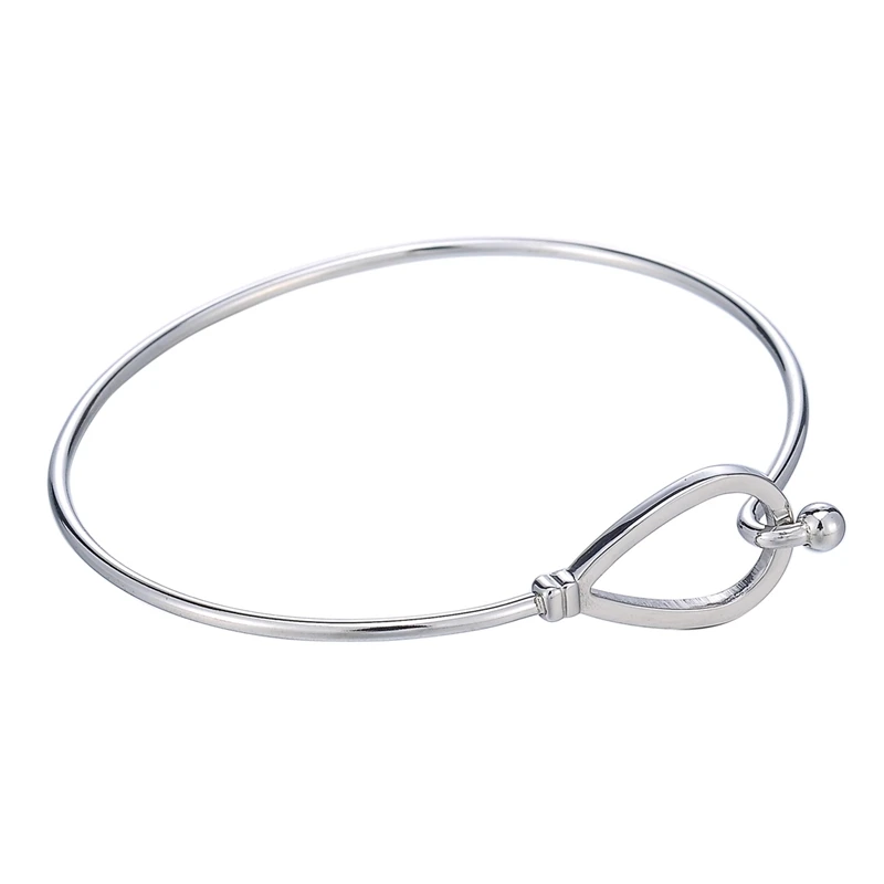 LASPERAL 1PC New Fashion Bangle With Creative Hollow Waterdrop Hook Buckle Stainless Steel Bangles For Women Jewelry Decorations
LASPERAL 1PC New Fashion Bangle With Creative Hollow Waterdrop Hook Buckle Stainless Steel Bangles For Women Jewelry Decorations