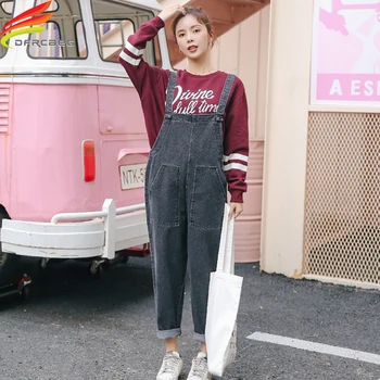Black Jumpsuit Autumn Women 2018 New Loose Wide Leg Streewear Denim Overalls Women 4 Pockets Fashion Cool Jeans Jumpsuits
Black Jumpsuit Autumn Women 2018 New Loose Wide Leg Streewear Denim Overalls Women 4 Pockets Fashion Cool Jeans Jumpsuits