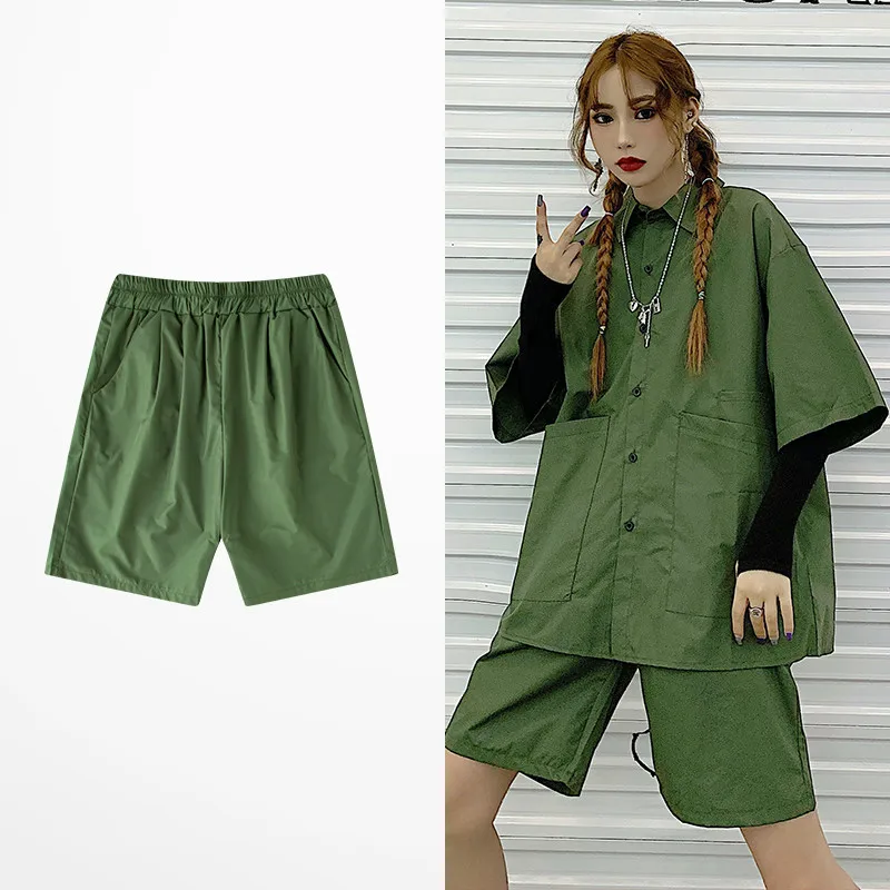 New Fashion Summer Loose Cargo Shorts For Men And Women Skateboard Retro Punk Shorts Men Streetwear Black Green Color Men Short
New Fashion Summer Loose Cargo Shorts For Men And Women Skateboard Retro Punk Shorts Men Streetwear Black Green Color Men Short