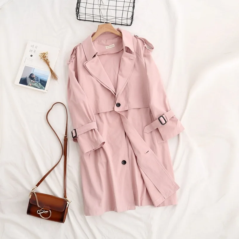 Lapel Cotton Windbreaker Female Spring and Autumn New Thickening Long Coat Female Korean Version of The College Wind
Lapel Cotton Windbreaker Female Spring and Autumn New Thickening Long Coat Female Korean Version of The College Wind