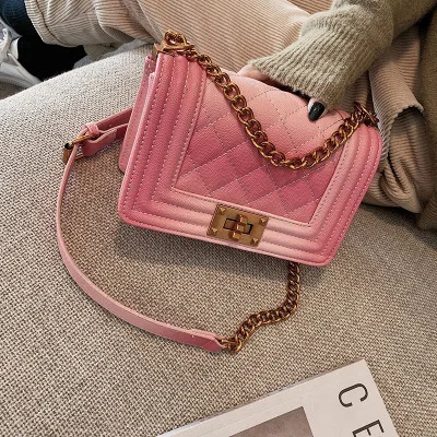 Luxury new fashion gradient women messenger bags chain leather clutches crossbody cover flap ladies shoulder bag Purse Female
Luxury new fashion gradient women messenger bags chain leather clutches crossbody cover flap ladies shoulder bag Purse Female