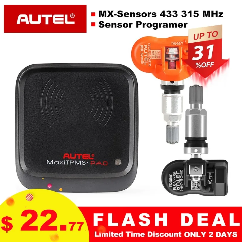 Autel MX Sensor 433 315MHZ TPMS Sensor Tire Repair Tools Scanner MaxiTPMS Pad Tire Pressure Monitor Tester Programming MX-Sensor
Autel MX Sensor 433 315MHZ TPMS Sensor Tire Repair Tools Scanner MaxiTPMS Pad Tire Pressure Monitor Tester Programming MX-Sensor