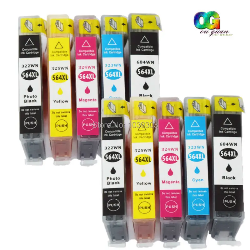10PCS Compatible ink Cartridge for HP 564 564XL with HP Deskjet 3520 Officejet 4620 Printer 6520 5520 7525 7510 6510 5510
10PCS Compatible ink Cartridge for HP 564 564XL with HP Deskjet 3520 Officejet 4620 Printer 6520 5520 7525 7510 6510 5510