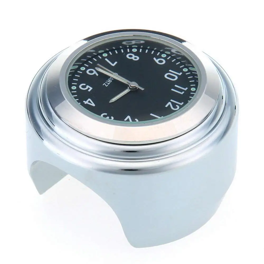 1" Chrome Waterproof 7/8" Motorcycle Handlebar Watch Mount Temp Thermometer Clock Motorbike Watches for Harley Davidson Cruiser 
1" Chrome Waterproof 7/8" Motorcycle Handlebar Watch Mount Temp Thermometer Clock Motorbike Watches for Harley Davidson Cruiser