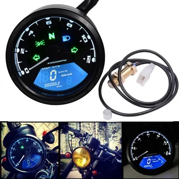 ABS Material Digital 12V Universal Digital Motorcycle Speedometer Odometer Gauge Backlit Dual Speed meter with LED Indicator
ABS Material Digital 12V Universal Digital Motorcycle Speedometer Odometer Gauge Backlit Dual Speed meter with LED Indicator