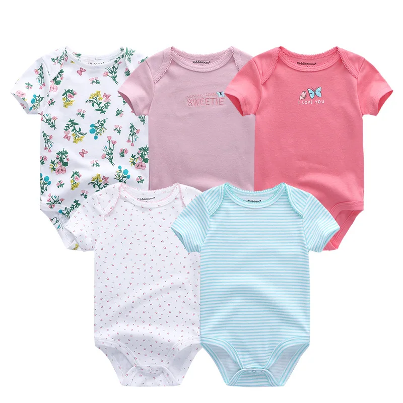 Unisex Baby Rompers Short Sleeve Newborn Boys&Girls Jumpsuit Cartoon Roupas de bebe 5Pcs/Set O-Neck Baby Clothes
Unisex Baby Rompers Short Sleeve Newborn Boys&Girls Jumpsuit Cartoon Roupas de bebe 5Pcs/Set O-Neck Baby Clothes
