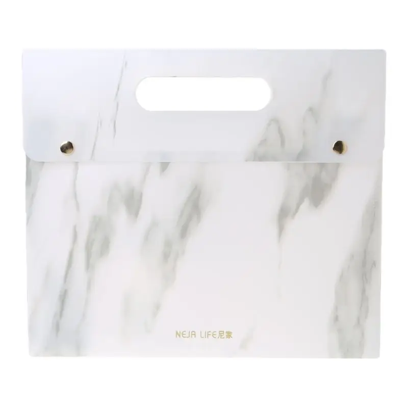 Portable Marble Pattern PP A4 File Folder Document Examination Paper Bag for Office School Students Supplies with Double Button
Portable Marble Pattern PP A4 File Folder Document Examination Paper Bag for Office School Students Supplies with Double Button