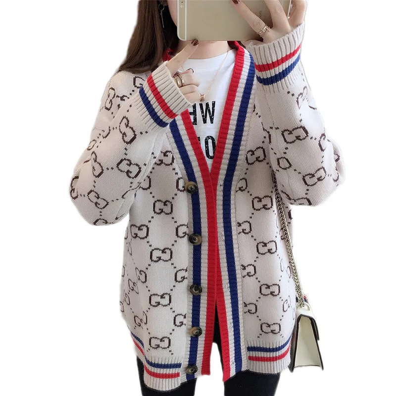 New Women Knitted Cardigan Spring Korean Version Wild Fashion Ladies Sweater Elegant Loose Single-Breasted Knitwear Coat Lj368
New Women Knitted Cardigan Spring Korean Version Wild Fashion Ladies Sweater Elegant Loose Single-Breasted Knitwear Coat Lj368
