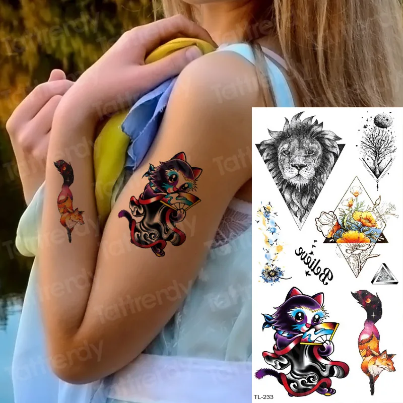 temporary tattoo children stickers women tattoo cat fox lion head animal tattoos fake long lasting tattoo removable waterproof
temporary tattoo children stickers women tattoo cat fox lion head animal tattoos fake long lasting tattoo removable waterproof
