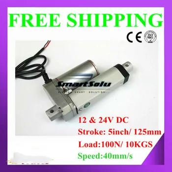 Free shipping High Speed 40mm/s 5inch/ 125mm Stroke, 12/ 24V DC 100N/10KGS Force Mini Linear Actuator- FREE SHIPPING
Free shipping High Speed 40mm/s 5inch/ 125mm Stroke, 12/ 24V DC 100N/10KGS Force Mini Linear Actuator- FREE SHIPPING