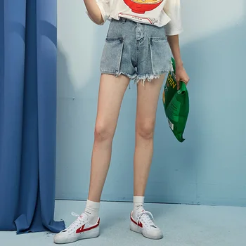 UNIFREE 2019 summer new female high waist shorts jean denim korte broek dames women short feminino jeans shorts U192P074VV
UNIFREE 2019 summer new female high waist shorts jean denim korte broek dames women short feminino jeans shorts U192P074VV