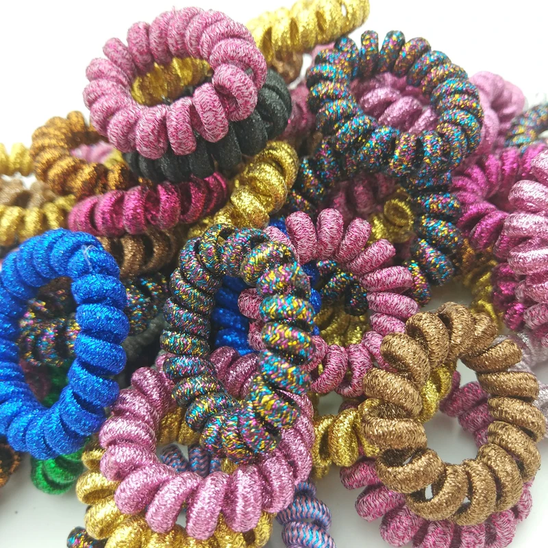 Lot 50Pcs Size 4CM Fabric Telephone Wire Hair Band Wrapped Cloth Ponytail Holder Elastic Phone Cord Line Hair Tie Accessories
Lot 50Pcs Size 4CM Fabric Telephone Wire Hair Band Wrapped Cloth Ponytail Holder Elastic Phone Cord Line Hair Tie Accessories