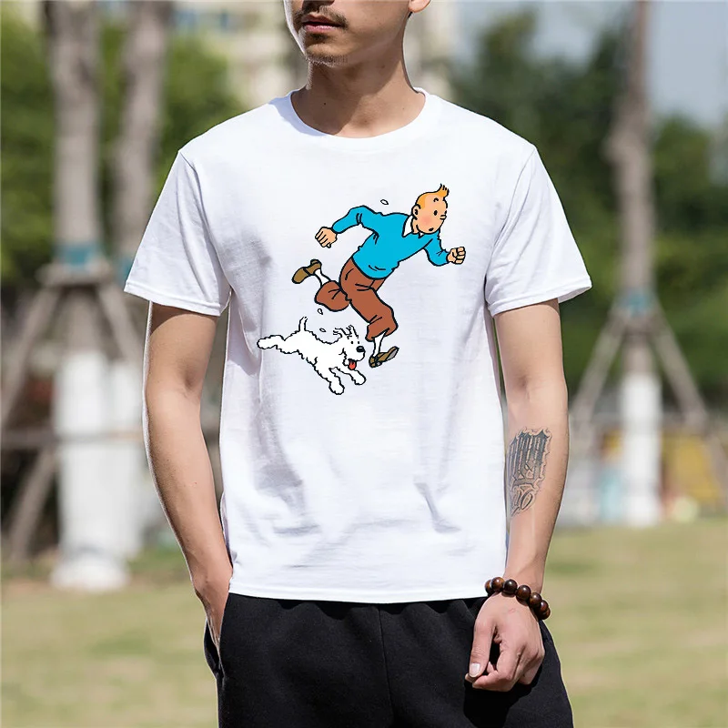 2018 men t shirt tshirt Tee Character Tintin Casual Print Funny T Shirt men tee shirt homme tops
2018 men t shirt tshirt Tee Character Tintin Casual Print Funny T Shirt men tee shirt homme tops