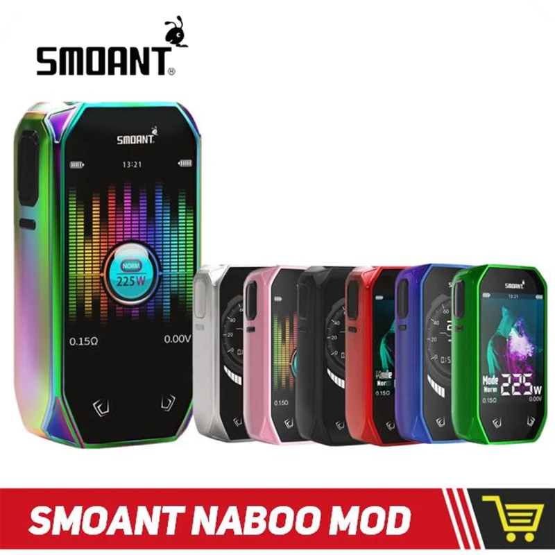 Original 225W Smoant Naboo TC Box MOD with 2.4 Inch Colorful Screen Powered By Dual 18650 Batteries Vs Cylon/ Charon Mini
Original 225W Smoant Naboo TC Box MOD with 2.4 Inch Colorful Screen Powered By Dual 18650 Batteries Vs Cylon/ Charon Mini