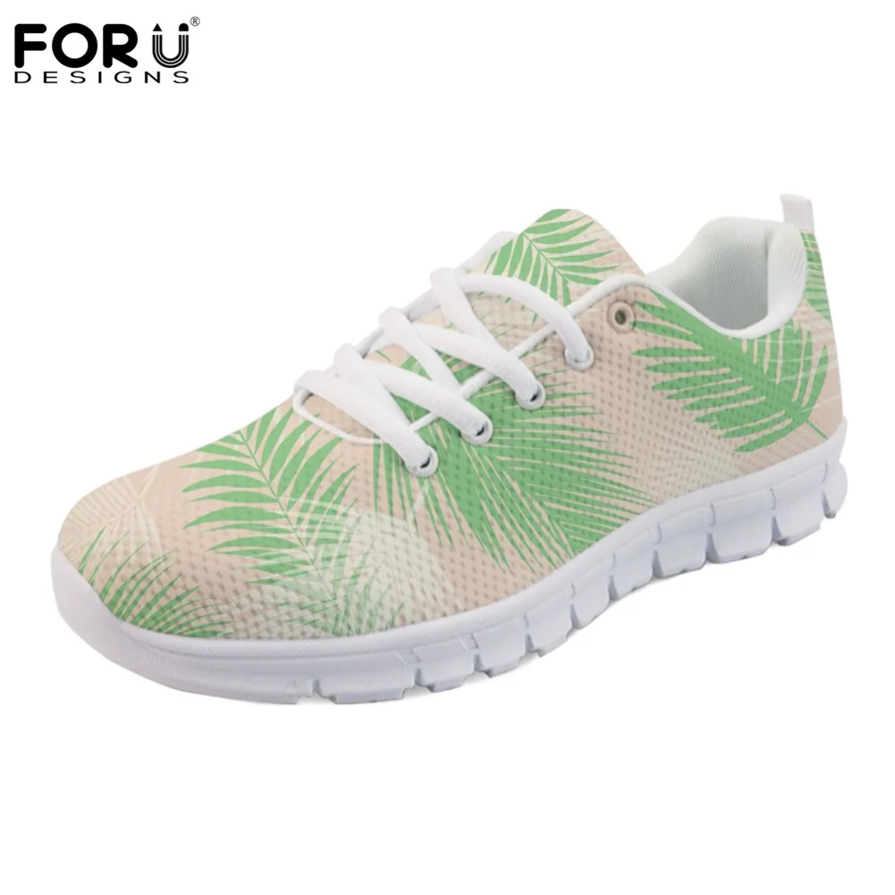 FORUDESIGNS Green Plant Palm Leaves Print Comfortable Breathable Mesh Shoes for Women Casual Sneakers Flats Ladies Lace-up Girls
FORUDESIGNS Green Plant Palm Leaves Print Comfortable Breathable Mesh Shoes for Women Casual Sneakers Flats Ladies Lace-up Girls