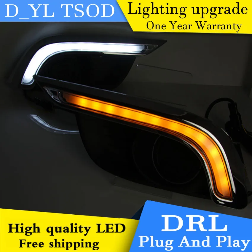 

Car styling For Chevrolet Aveo 14-17 LED DRL For led fog lamps daytime running High brightness guide LED DRL light Automobile