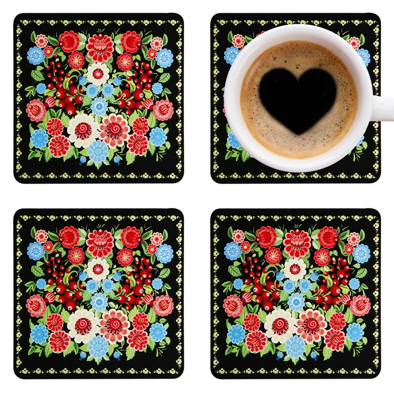 ABMIDEA Russian Khokhloma Painting Relief Art Square Wood Table Cup Mats Non-slip Heat Resistant Coaster Cushion Placemat 118S
ABMIDEA Russian Khokhloma Painting Relief Art Square Wood Table Cup Mats Non-slip Heat Resistant Coaster Cushion Placemat 118S