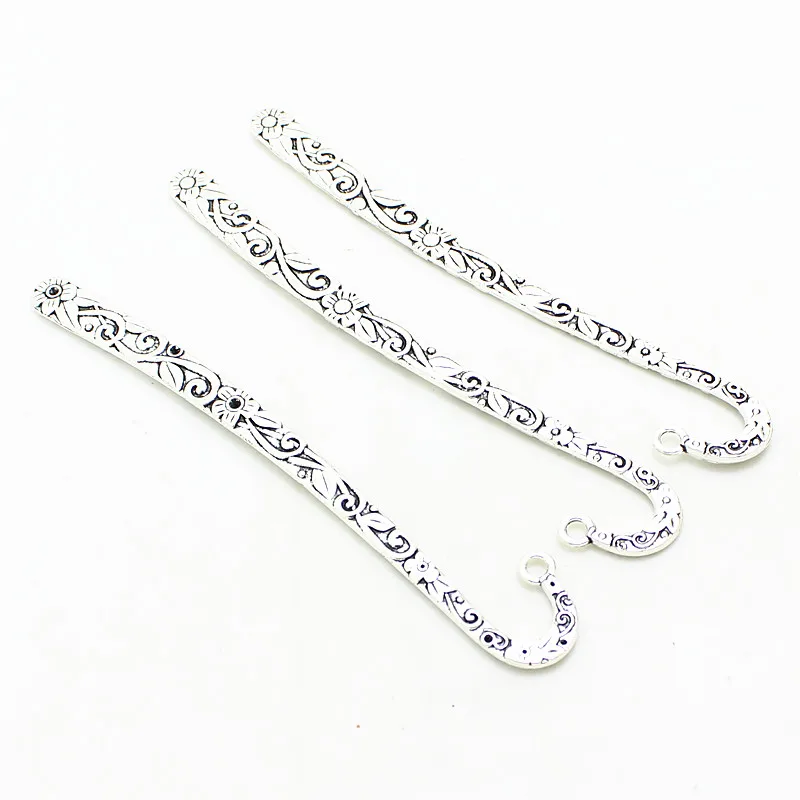 Sweet Bell 6pcs 19*122mm Wholesale Metal and Vintage Bookmark Antique silver flower Bookmarks For DIY Jewelry Making 13B1612
Sweet Bell 6pcs 19*122mm Wholesale Metal and Vintage Bookmark Antique silver flower Bookmarks For DIY Jewelry Making 13B1612