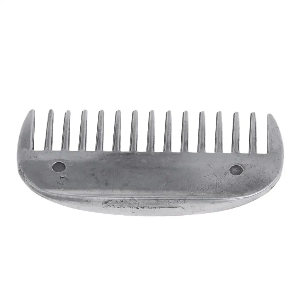 8x4cm Heavy Duty Metal Stainless Steel Curry Comb Brush Horse Pony Mane Tail Body Hairy Curry Cleaning Tool