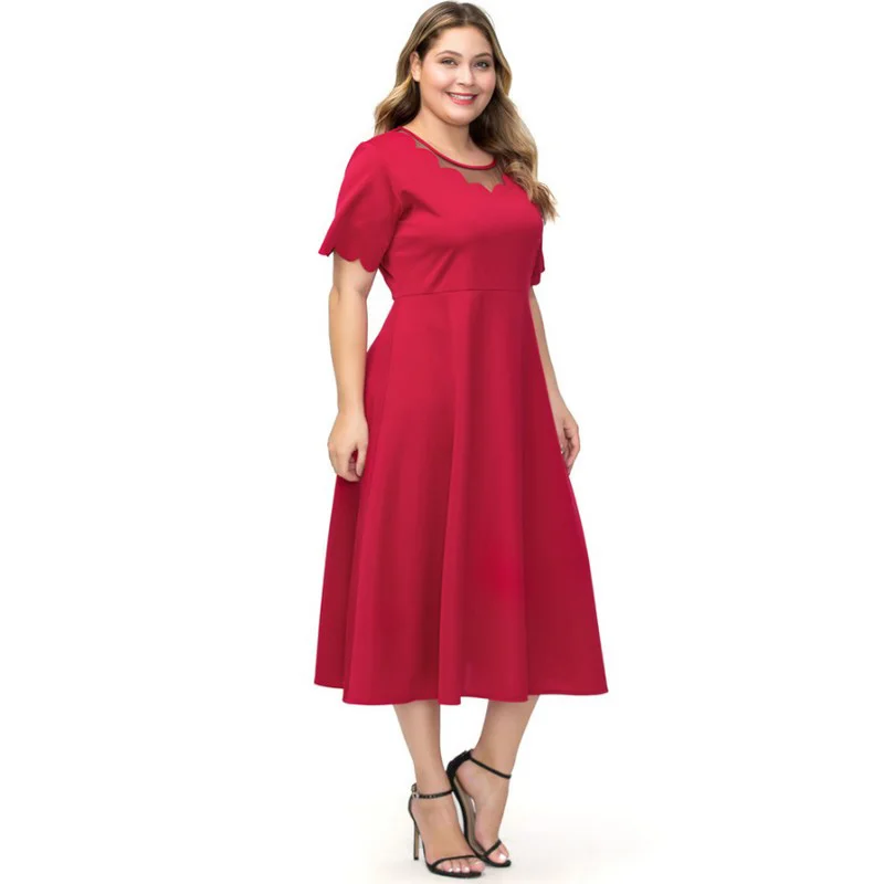 2019 Summer New Fashionable Plus Size Middle Eastern Muslim Women Long Dress Hollow Mesh Solid Color Loose Ladies Maxi Dress 
2019 Summer New Fashionable Plus Size Middle Eastern Muslim Women Long Dress Hollow Mesh Solid Color Loose Ladies Maxi Dress
