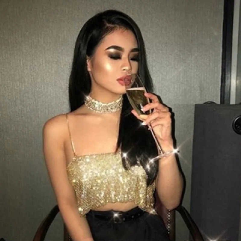 Women's Sexy Metal Shinny Bra Body Chains Chest Sequins Mesh Beach Bikini Body Jewelry Mujer Gift For Wife Party
Women's Sexy Metal Shinny Bra Body Chains Chest Sequins Mesh Beach Bikini Body Jewelry Mujer Gift For Wife Party