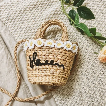 Bucket Straw Beach Bag Vintage Handmade Woven Shoulder Bag Raffia circle Rattan bags Bohemian Summer Vacation Casual Bags
Bucket Straw Beach Bag Vintage Handmade Woven Shoulder Bag Raffia circle Rattan bags Bohemian Summer Vacation Casual Bags