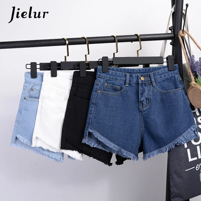 Jielur Summer 2019 New 4 Colors S-XXL All-match Tassel Short Jeans Women Basic Black White Jeans Fashion Slim Blue Denim Shorts
Jielur Summer 2019 New 4 Colors S-XXL All-match Tassel Short Jeans Women Basic Black White Jeans Fashion Slim Blue Denim Shorts