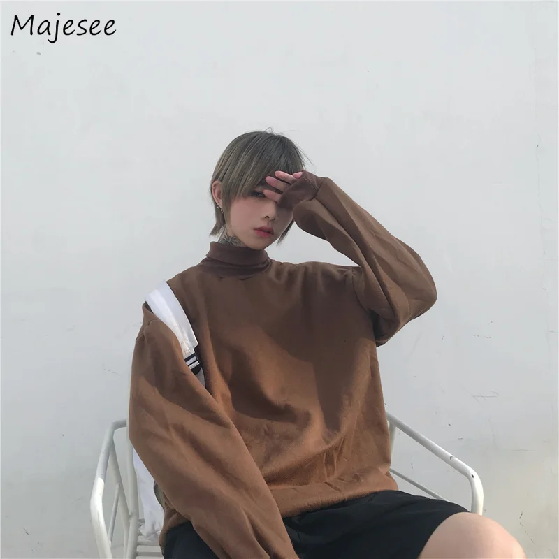 Hoodies Men Plus Velvet Solid Simple All-match Korean Style Turtleneck Leisure Loose Sweatshirts Mens Retro Students Pullovers
Hoodies Men Plus Velvet Solid Simple All-match Korean Style Turtleneck Leisure Loose Sweatshirts Mens Retro Students Pullovers