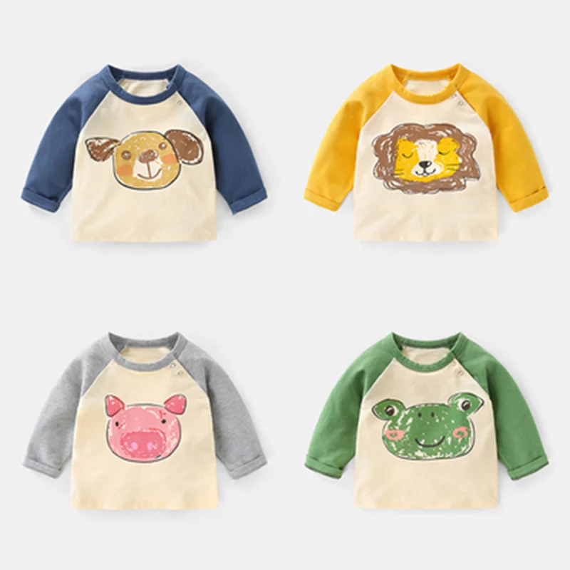 Baby Boys Girls T Shirts Kids Spring Autumn Clothes Children Tops for Toddler Long Sleeve Tshirts infant animal T-shirts
Baby Boys Girls T Shirts Kids Spring Autumn Clothes Children Tops for Toddler Long Sleeve Tshirts infant animal T-shirts