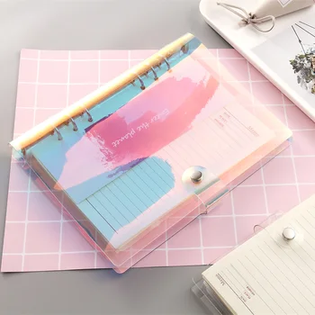 A5 A6 laser account notebook diary loose-leaf cover transparent book refill button binder 6 hole core
A5 A6 laser account notebook diary loose-leaf cover transparent book refill button binder 6 hole core
