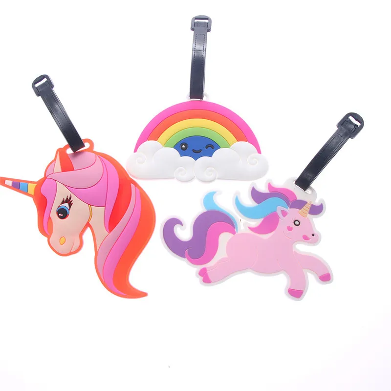 1 Pcs Cartoon Unicorn Luggage Tag Unisex ravel Accessories Silica Gel Suitcase ID Address Holder Portable Boarding Tag Label
1 Pcs Cartoon Unicorn Luggage Tag Unisex ravel Accessories Silica Gel Suitcase ID Address Holder Portable Boarding Tag Label