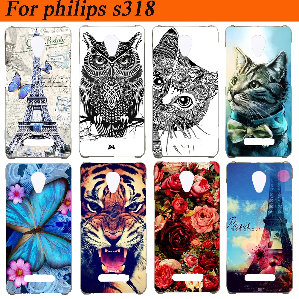 For Philips S318 Case Cover Silicon Diy Colored Tiger Owl Eiffel Towers Soft Tpu Back Cover For Philips S318 Cases Fundas Capa
For Philips S318 Case Cover Silicon Diy Colored Tiger Owl Eiffel Towers Soft Tpu Back Cover For Philips S318 Cases Fundas Capa