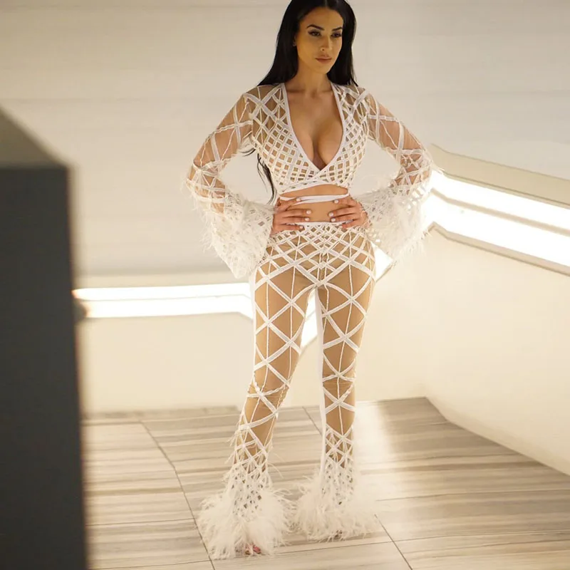 Women Party Two Pieces Set Flare Sleeve Crop Tops And Pants Two Pieces Set Summer Club Outfits High Waist Wide Leg Pants Set
Women Party Two Pieces Set Flare Sleeve Crop Tops And Pants Two Pieces Set Summer Club Outfits High Waist Wide Leg Pants Set