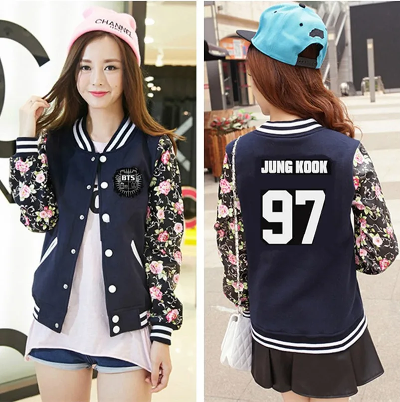 Kpop BTS 2017 NEW women long sleeve jacket Baseball Sweatshirts k-pop Bangtan children Autumn winter hoodies schoolgirls uniform
Kpop BTS 2017 NEW women long sleeve jacket Baseball Sweatshirts k-pop Bangtan children Autumn winter hoodies schoolgirls uniform