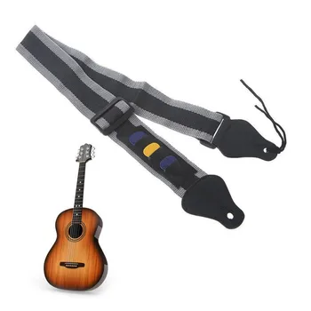Lightweight Guitar Holder Strap For Acoustic Bass Ukelele Musical Instrument Part Nylon Guitar Strap Belt With Three Picks
Lightweight Guitar Holder Strap For Acoustic Bass Ukelele Musical Instrument Part Nylon Guitar Strap Belt With Three Picks