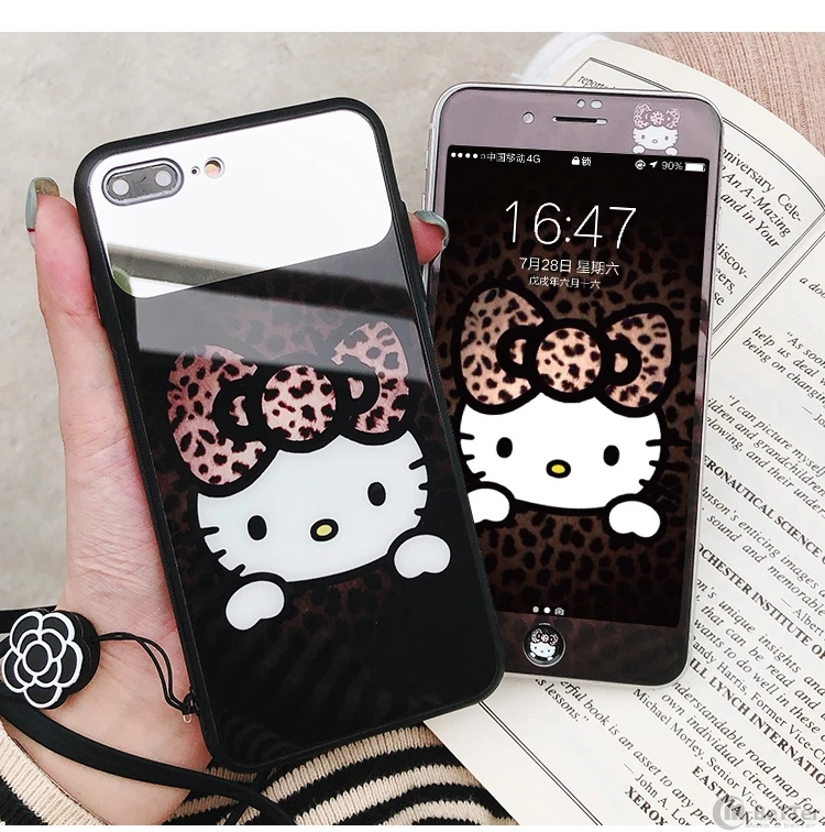 Cute cat makeup mirror case for iPhone XS MAX Leopard cover 6 6s 7/8 plus+ tempered glass screen protector strap sticker
Cute cat makeup mirror case for iPhone XS MAX Leopard cover 6 6s 7/8 plus+ tempered glass screen protector strap sticker
