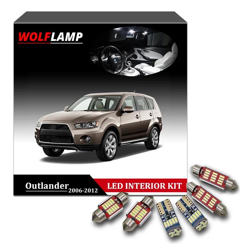 Wolflamp 11Pcs White Canbus LED Interior Car Lights For 2006-2012 Mitsubishi Outlander Map Light Dome Lamp License Plate Bulb
Wolflamp 11Pcs White Canbus LED Interior Car Lights For 2006-2012 Mitsubishi Outlander Map Light Dome Lamp License Plate Bulb