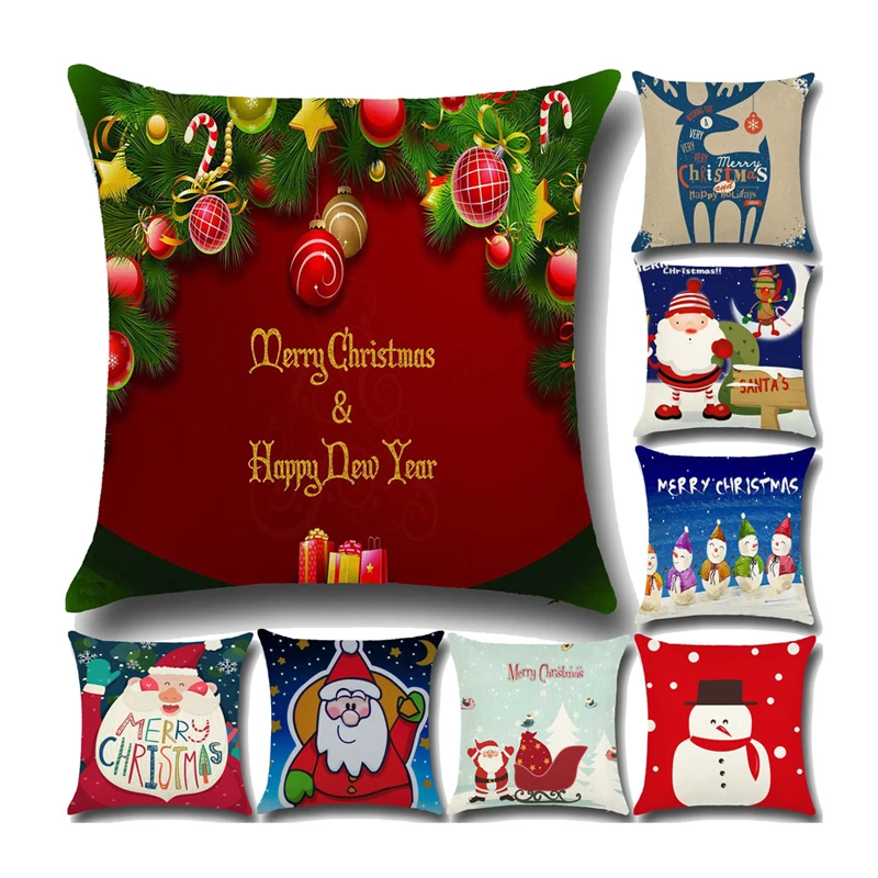 WHISM Cushion Cover 45x45cm Linen Cotton Decorative Throw Pillow Christmas Printed Lovely Cartoon Style Letter Sofa Decoration
WHISM Cushion Cover 45x45cm Linen Cotton Decorative Throw Pillow Christmas Printed Lovely Cartoon Style Letter Sofa Decoration