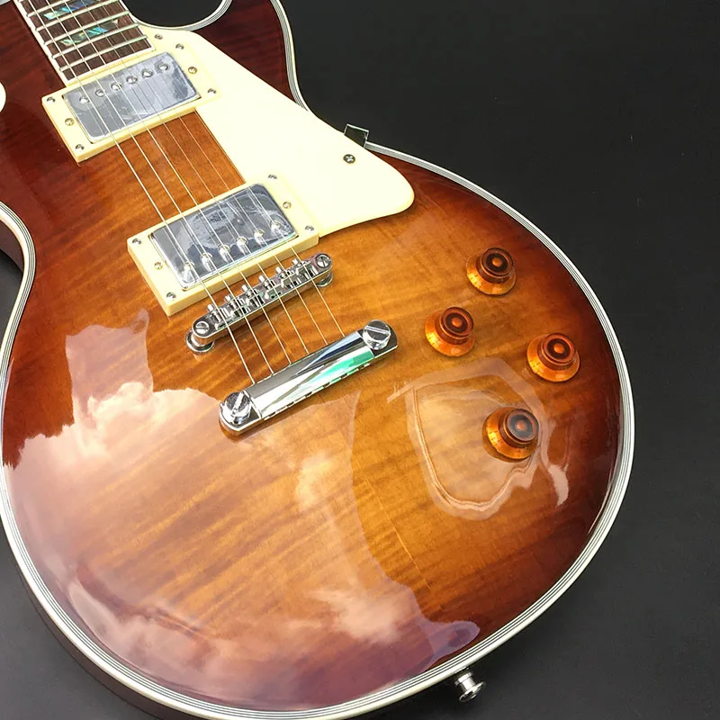 Human Electric Guitar Tiger Maple Veneer Fingerboard Abalone Flower Pot Mosaic, Real Photograph of Exemption from postage
Human Electric Guitar Tiger Maple Veneer Fingerboard Abalone Flower Pot Mosaic, Real Photograph of Exemption from postage