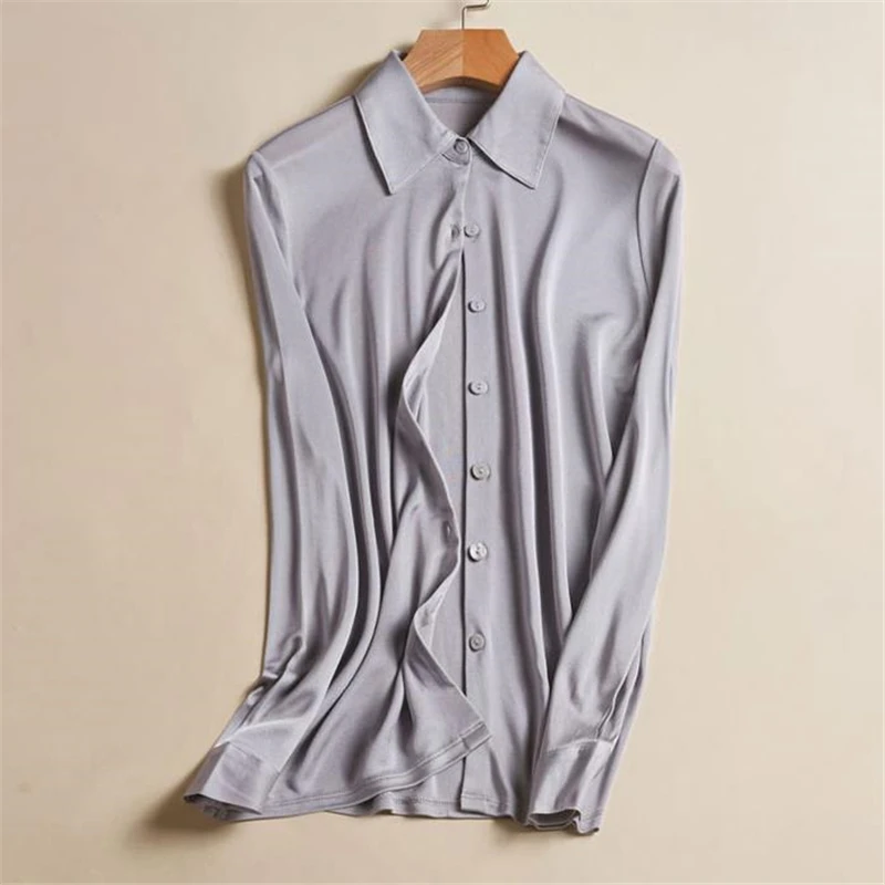 Woman Spring oversized 97% Silk Blouse Female Fall Oversized Silk Shirts Lady Breathable Silk Tops Lady Silk Tees Soie Chemises
Woman Spring oversized 97% Silk Blouse Female Fall Oversized Silk Shirts Lady Breathable Silk Tops Lady Silk Tees Soie Chemises