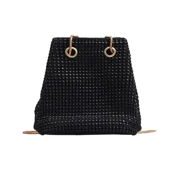 Women's Fashion Rhinestones Evening Bucket Clutch Bag Party Prom Wedding Purse Chain Crossbody Tote
Women's Fashion Rhinestones Evening Bucket Clutch Bag Party Prom Wedding Purse Chain Crossbody Tote