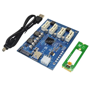 M.2 NGFF PCI-E PCI Express Extender Riser Card Adapter 4 PCI-E slot adapter PCIe Port Multiplier PCIE Express Card For Mining
M.2 NGFF PCI-E PCI Express Extender Riser Card Adapter 4 PCI-E slot adapter PCIe Port Multiplier PCIE Express Card For Mining