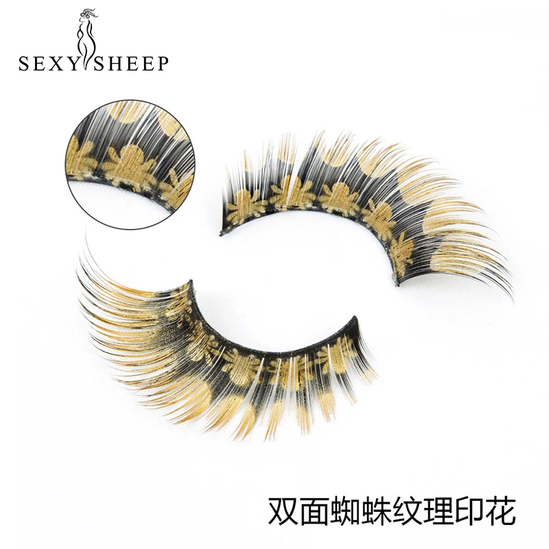 Fashion Printed False Eyelashes Spider Texture Print Fake Eyelashes Exaggerated Personality False Eyelashes Beauty Makeup Tools
Fashion Printed False Eyelashes Spider Texture Print Fake Eyelashes Exaggerated Personality False Eyelashes Beauty Makeup Tools