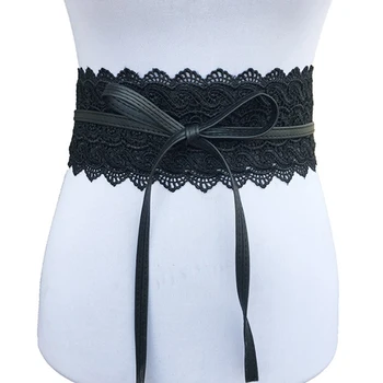 New Black White Wide Corset Hollow Flower Belt Female Self Tie Obi Cinch Waistband Belts For Women Wedding Dress Waist Band
New Black White Wide Corset Hollow Flower Belt Female Self Tie Obi Cinch Waistband Belts For Women Wedding Dress Waist Band