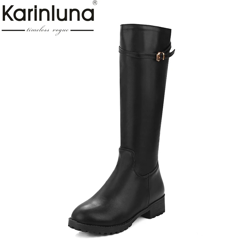 KARINLUNA 2018 Big Size 34-43 Short Plush winter Women Shoes woman boot Fashion Knee-High Boots Black riding Boots Woman
KARINLUNA 2018 Big Size 34-43 Short Plush winter Women Shoes woman boot Fashion Knee-High Boots Black riding Boots Woman